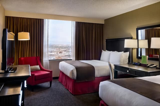 洛杉磯市中心希爾頓逸林酒店-客房, 2 張加大雙人床-5