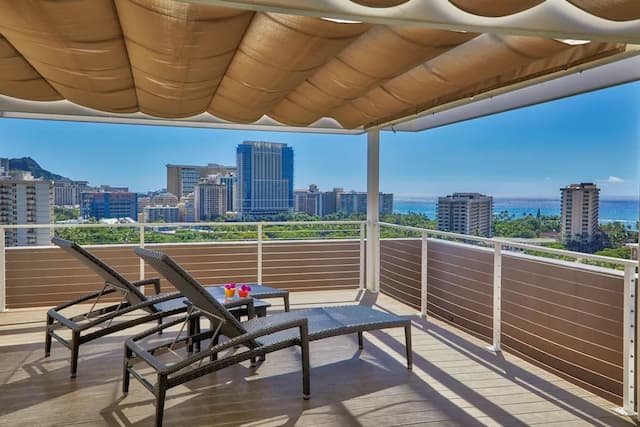 ダブルツリーbyヒルトン・アラナ - ワイキキ・ビーチ-スイート コーナー (Diamond Head, Park Ocean View, Deck)-3