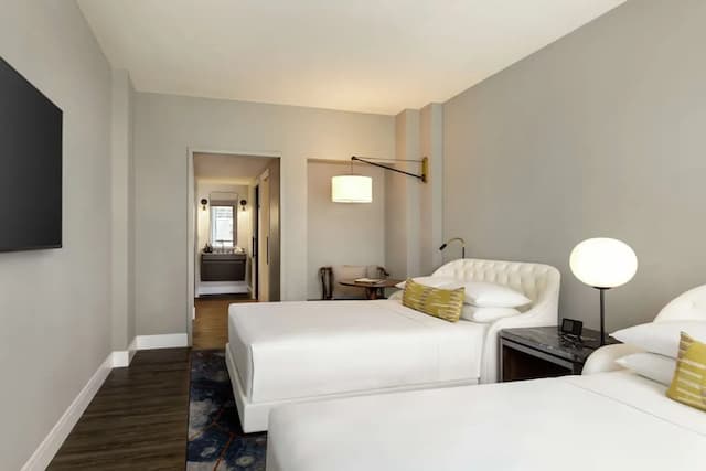 舊金山市場南希爾頓嘉悅里飯店-客房, 2 張加大雙人床, 無障礙, 城市景觀 (Hearing)-1