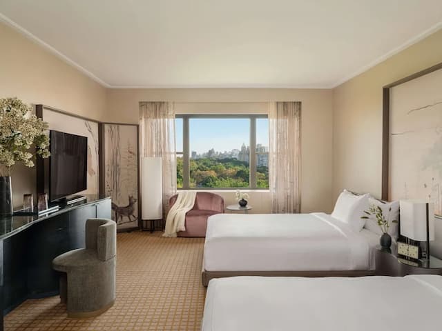 紐約柏寧飯店-客房, 2 張加大雙人床, 公園景觀-10