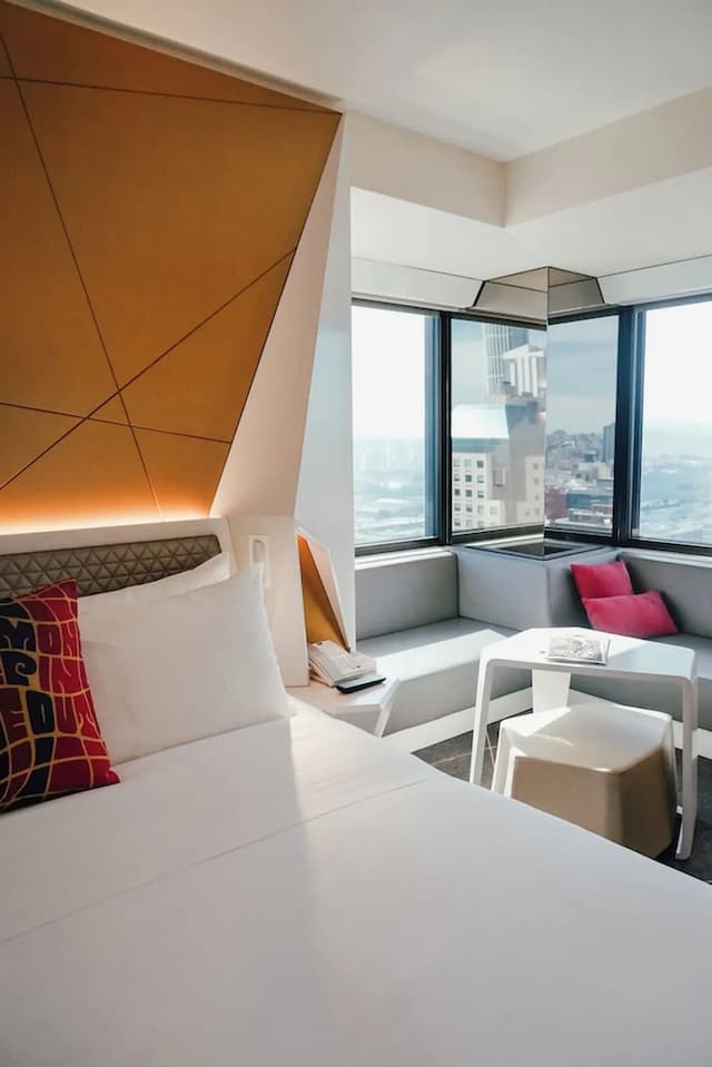 W 酒店 - 三藩市-開放式套房, 1 張特大雙人床, 城市景 (Corner)-8