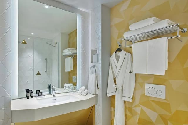 W 酒店 - 三藩市-尊貴開放式客房, 1 張特大雙人床, 露台-6