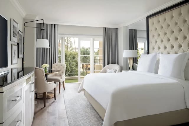 洛杉磯比華利山四季酒店-尊貴客房, 1 張特大雙人床, 露台-3