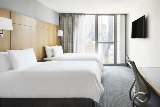 Club Quarters Hotel, World Trade Center-高级房, 2 张双人床-9