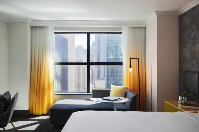Renaissance New York Times Square Hotel by Marriott-Room, 1 King Bed, City View-7