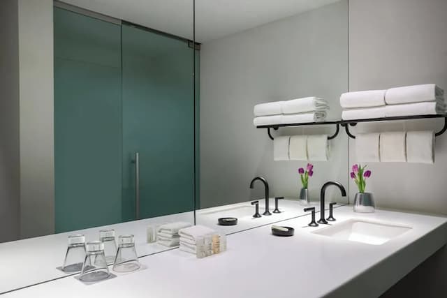 ルネッサンス ニューヨーク タイムズスクエア ホテル バイ マリオット-ルーム キングベッド 1 台 テラス-13