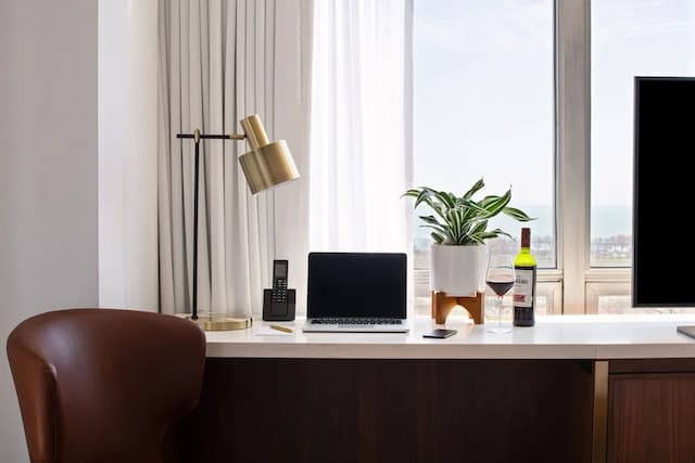 Le Méridien Essex Chicago-华丽客房, 1 张特大床 (Mobility Accessible, Roll-In Shower)-7