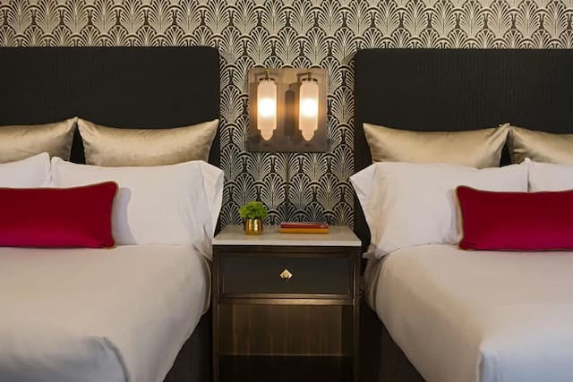 ザ アレグロ ロイヤル ソネスタ ホテル シカゴ ループ-ルーム ダブルベッド 2 台 バリアフリー (Mobility/Hearing Bathtub)-1