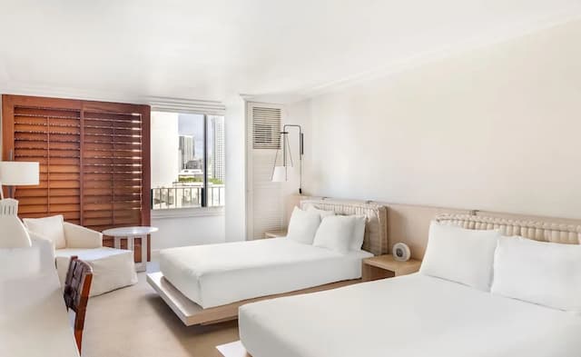 ヒルトン バケーション クラブ ザ モダン ホノルル-プレミア ルーム ダブルベッド 2 台 シティビュー-4