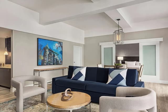 ヒルトン サンフランシスコ フィナンシャル ディストリクト-プレジデンシャル スイート キングベッド 1 台 バルコニー シティビュー-4