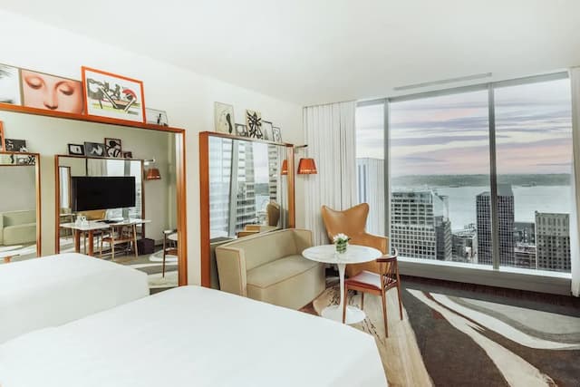 ロッテ ホテル シアトル-デラックス ルーム キングベッド 1 台 ベイビュー-2