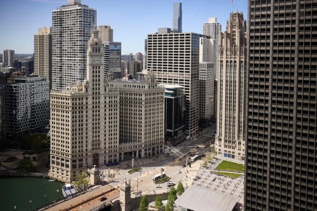 하얏트 리젠시 시카고-룸, 퀸사이즈침대 2개, 시내 전망-6