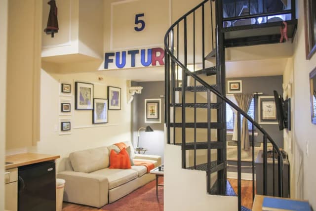 箱之屋飯店-尊榮複式房屋, 1 張加大雙人床和 1 張沙發床, 露台-6