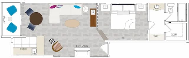 ル パルク アット メルローズ-プレミア スイート キングベッド 1 台ソファーベッド付き バルコニー-6