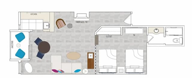 ル パルク アット メルローズ-シグネチャー スイート ベッド (複数台) バルコニー (Top Floor)-4