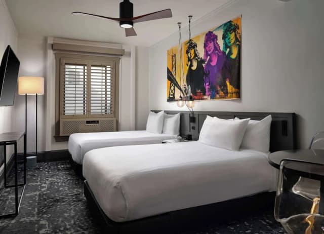 三藩市巴恩斯酒店 (希爾頓啟繽精選酒店)-客房, 2 張加大雙人床-3