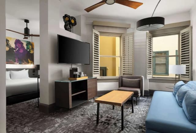 三藩市巴恩斯酒店 (希爾頓啟繽精選酒店)-普通套房, 1 張特大雙人床及 1 張梳化床-3