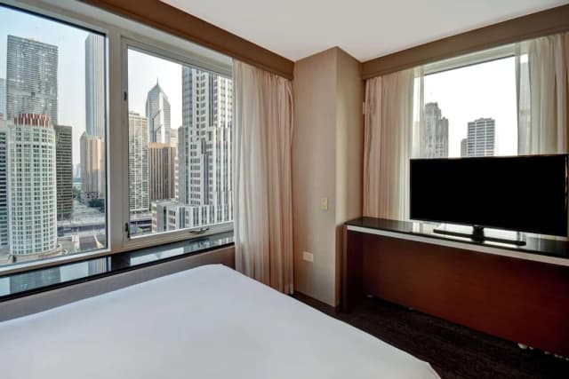 엠버시 스위트 바이 힐튼 시카고 다운타운 매그니피슨트 마일-스위트, 킹사이즈침대 1개 및 소파베드, 시내 전망-4