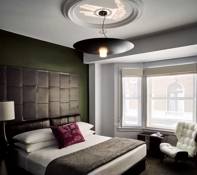 舊金山齊柏林飯店-極品客房, 1 張加大雙人床, 聽障無障礙空間 (Mobility/Hearing, Roll-in Shower)-1