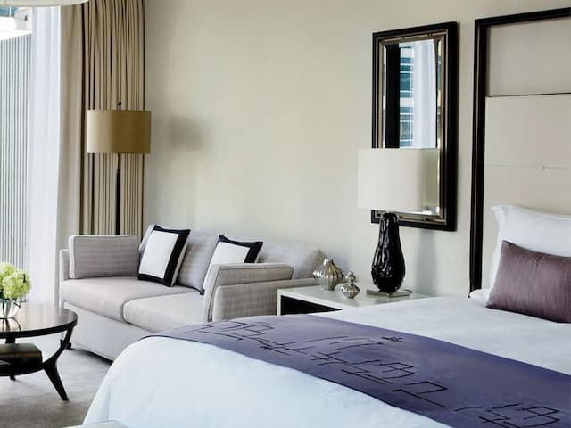 더 랭햄, 시카고-주니어 스위트, 킹사이즈침대 1개-4