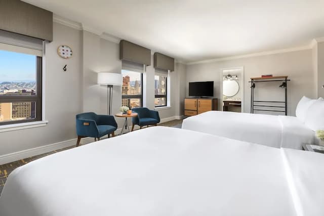 Stanford Court San Francisco-尊贵客房, 2 张双人床, 城市景观-4