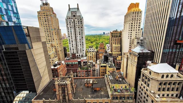 紐約中央公園萬豪艾美酒店-普通套房, 1 張特大雙人床和 1 張沙發床, 城市景觀-7