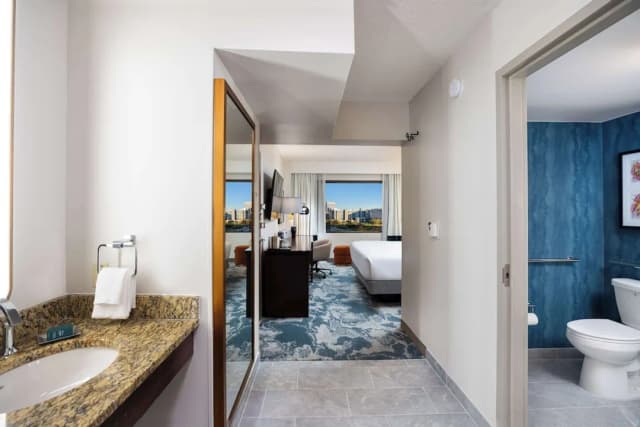 ダブルツリー バイ ヒルトン ヒューストン メディカル センター ホテル & スイーツ-ジュニア スイート キングベッド 1 台 バリアフリー 浴槽-2