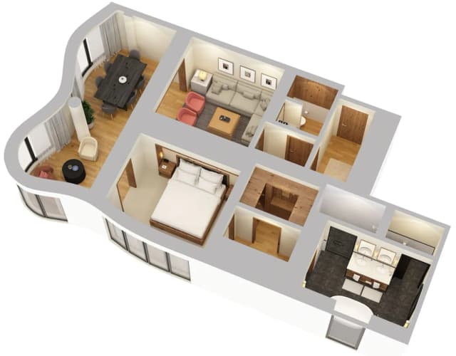 Pendry Manhattan West-Suite, 1 King Bed, Mobility Accessible, Corner-2