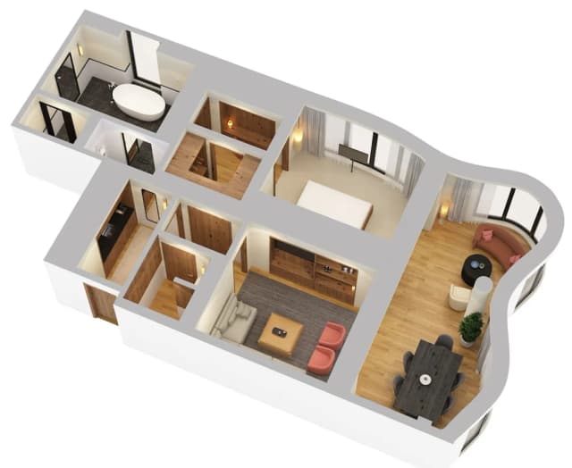 Pendry Manhattan West-套房, 1 張特大雙人床, 邊間 (Skyline)-4