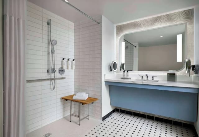 ソネスタ ロサンゼルス エアポート LAク-エグゼクティブ ルーム キングベッド 1 台 バリアフリー (Mobility/Hearing Roll in Shower)-5