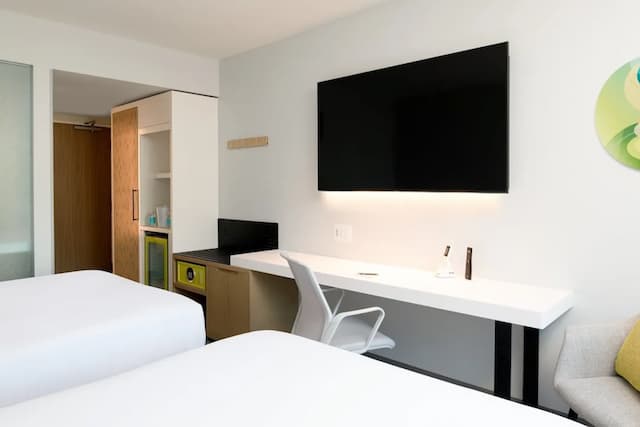 西雅圖 Astra 飯店, 萬豪 A Tribute Portfolio 飯店, South Lake Union-豪華客房, 2 張加大雙人床, 非吸煙房-1