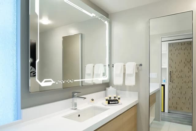 西雅圖 Astra 飯店, 萬豪 A Tribute Portfolio 飯店, South Lake Union-客房, 1 張特大雙人床 (Mobility Accessible, Tub)-6