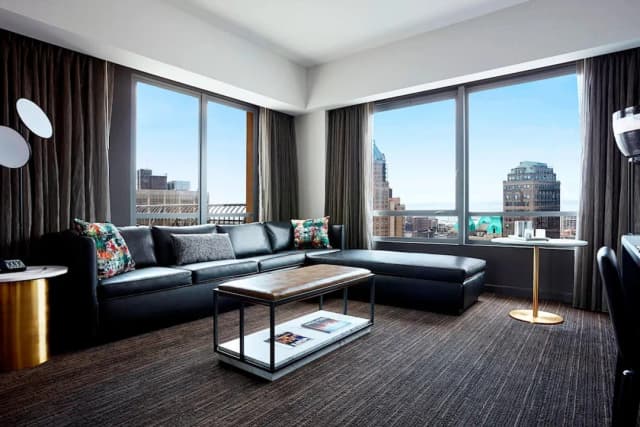 紐約布魯克林橋萬豪酒店-套房, 1 間臥室, 露台-1