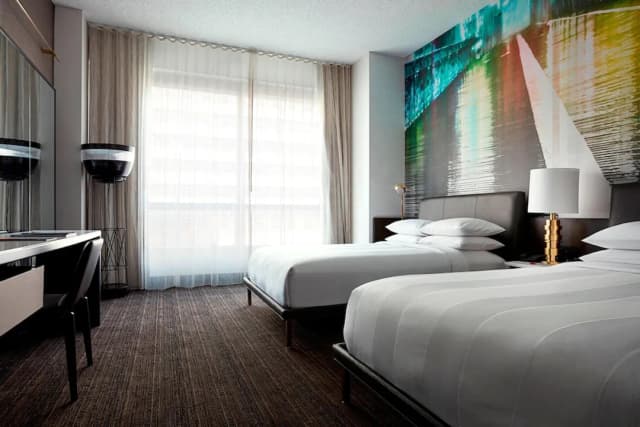 紐約布魯克林橋萬豪酒店-客房, 2 張標準雙人床 (Hearing Accessible)-2