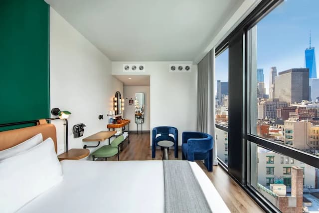 목시 NYC 로어 이스트 사이드-이그제큐티브룸, 킹사이즈침대 1개, 시내 전망-7