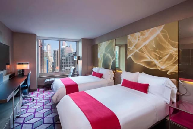 W 뉴욕 - 타임스 스퀘어-룸, 더블침대 2개-1