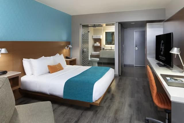 海岸酒店-尊貴客房, 1 張特大雙人床, 海景-4