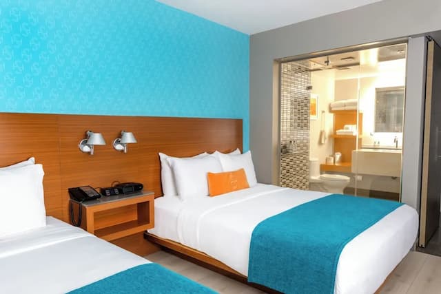 海岸酒店-尊貴客房, 2 張加大雙人床, 海景-11