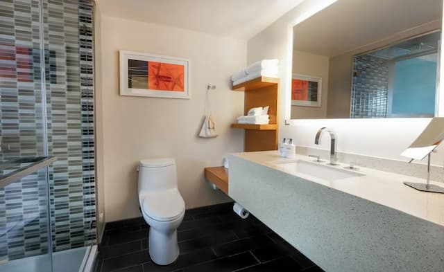 海岸酒店-客房, 2 張標準雙人床, 部分海景-13