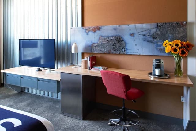 舊金山西風飯店-客房, 2 張標準雙人床, 身障無障礙空間, 浴缸 (bathtub with handrails)-2