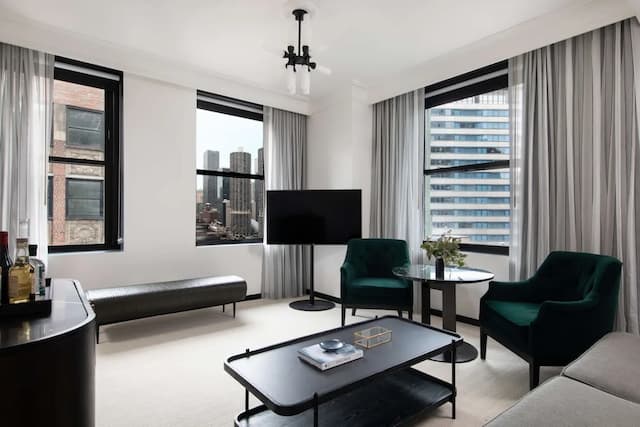 Pendry Chicago-套房, 多张床, 无障碍, 河景 (Corner)-1