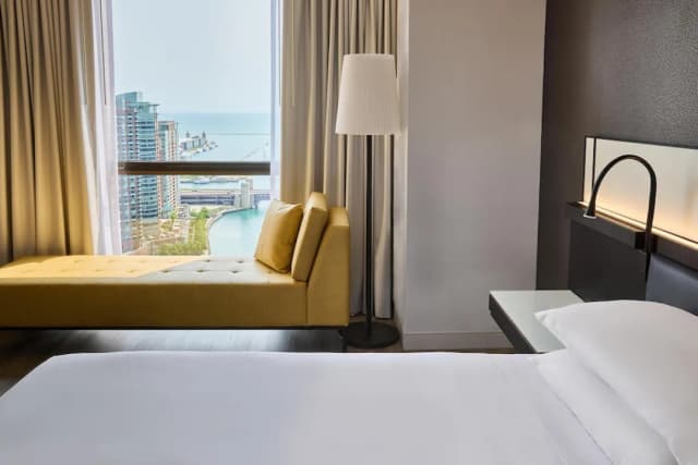 하얏트 리젠시 시카고-룸, 퀸사이즈침대 2개, 호수 전망-3