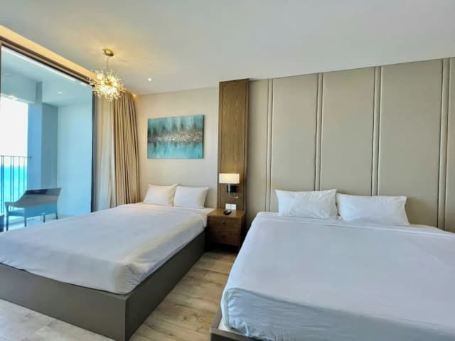 パノラマ ニャチャン セントラル コンドテル-ファミリー ルーム オーシャンビュー-4