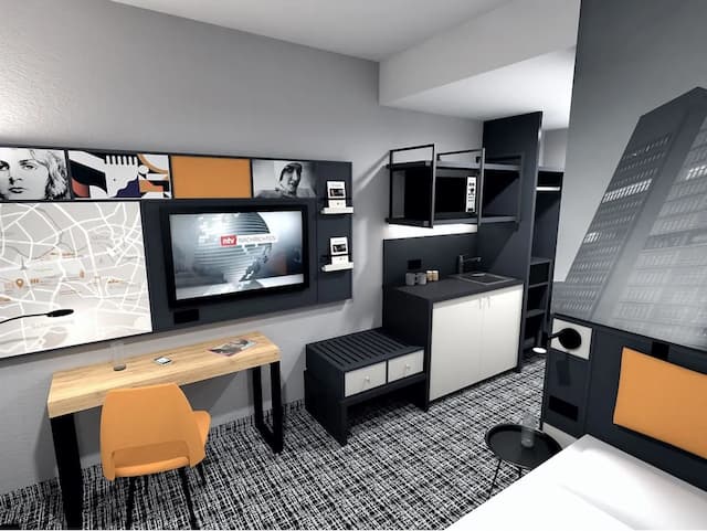 ホテル リュツォ-Urban Einzelzimmer mit Kitchenette-4