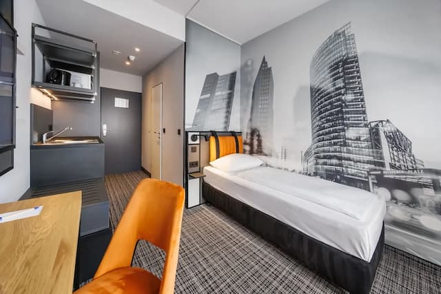 ホテル リュツォ-Urban Einzelzimmer mit Kitchenette-2