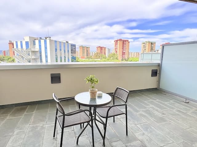 요로호텔 바르셀로나 그란 비아 피라-룸, 테라스 (Petite)-10