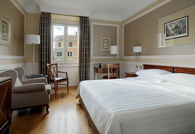 ローマ マリオット グランド ホテル フローラ-デラックス ルーム キングベッド 1 台 (High Floor)-4