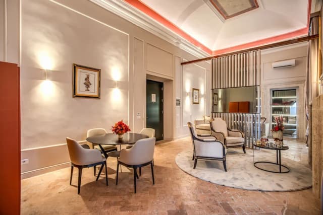 エイチ ボロミーニ パラッツォ パンフィーリ-ラグジュアリー スイート キングベッド 1 台ソファーベッド付き シティビュー-6