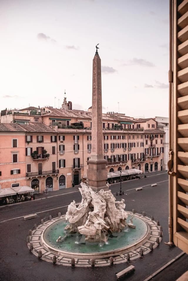 エイチ ボロミーニ パラッツォ パンフィーリ-ラグジュアリー スイート キングベッド 1 台ソファーベッド付き シティビュー-15