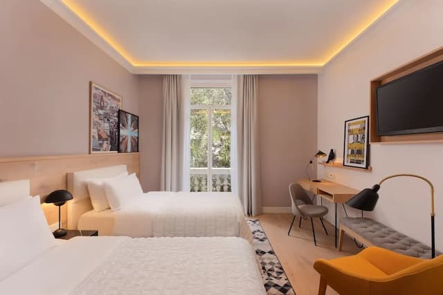 巴塞隆納艾美飯店-尊榮客房, 2 張單人床-1